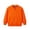 Orange, variant on Boys Girls Ribbed Collar Full Zip Varsity Jacket Baseball Sweatshirt Plain Bomber Coat School Uniform Outerwear with Pockets