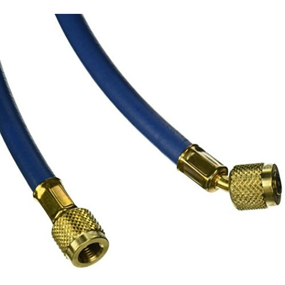 Yellow Jacket 21310 Plus II Hose Standard 1/4" Flare Fittings, 10", Blue