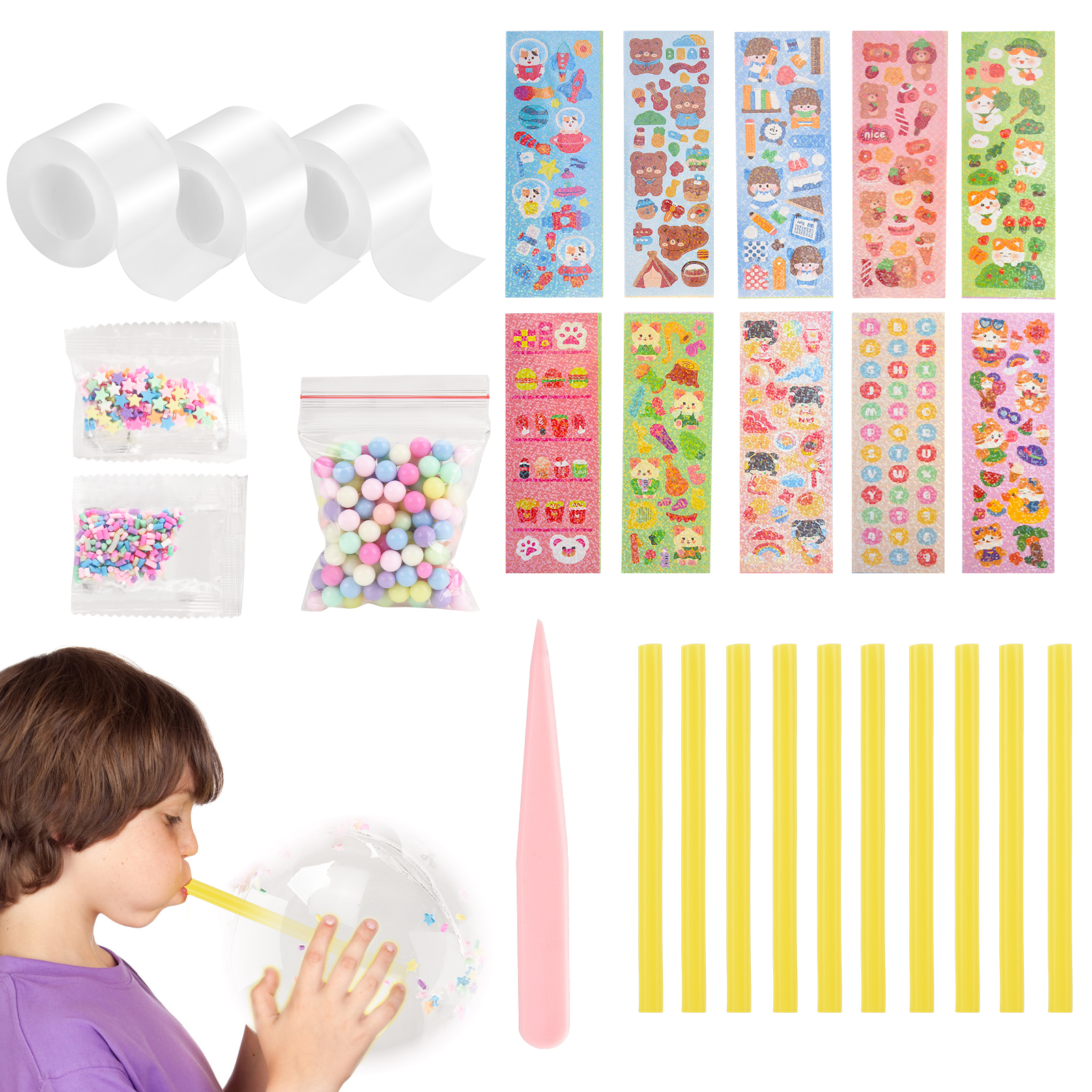 Kohagoki Tape Bubble Kit, Nano Double Sided Tape for Bubbles, Nano Glue