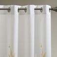 thumbnail image 4 of Madison Park Cecily 50x95" Burnout Printed Curtain Panel in Yellow, 4 of 5