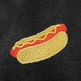 thumbnail image 2 of Dalix Hot Dog Embroidered Fleece Zip Washed Hoodie Cold Fall Winter Women in Black XS X-Small, 2 of 5