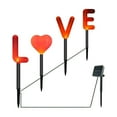 thumbnail image 2 of Valentine's Day Solar Lights Outdoor Garden Decor LED Heart String Lights for Patio Yard Holiday Party Decoration Waterproof Romantic, 2 of 7