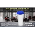 thumbnail image 4 of 16 oz. 2GoCup Plastic Tumblers - 10 pack - Blue, 4 of 5
