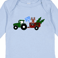 thumbnail image 4 of Inktastic Plaid Christmas Tractor With Cute Reindeer Boys or Girls Long Sleeve Baby Bodysuit, 4 of 5