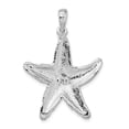 thumbnail image 4 of FJC Finejewelers 925 Sterling Silver Rhodium Plated Polished Textured Starfish Charm 35 x 25 mm, 4 of 6