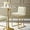 Gold and Ivory, variant on Modway Privy Gold Stainless Steel Performance Velvet Bar Stool in Gold Charcoal