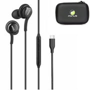 For Galaxy S20, S21, S22 - AKG TYPE-C Earphones with Headset Case, Authentic Headphones USB-C Earbuds w Mic for Samsung Galaxy S20, S21, S22, Plus, Ultra