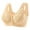 Beige, variant on Front Closure Bras for Women Comfortable Breathable Wide Strap Wireless Bra Everyday Bras