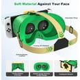 thumbnail image 3 of Wiher Newest VR Headset for Nintendo Switch & Switch OLED Model, 3D VR Glasses with Adjustable Lens for Virtual Reality Gaming Experience, Switch VR Labo Goggles Headset for Nintendo Switch(Green), 3 of 8