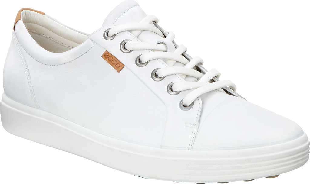 Symfonie oorsprong Ja Women's ECCO Soft 7 Sneaker White Leather/Nubuck 41 M - Walmart.com