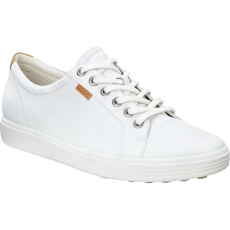 UPC 737431676114 product image for Women s ECCO Soft 7 Sneaker White Leather/Nubuck 37 M | upcitemdb.com