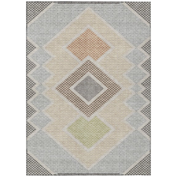Dalyn Rugs Machine Washable Indoor/Outdoor Chantille ACN2111 Pewter 2'6" x 3'10" Rug