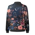 thumbnail image 4 of Veste Décontractée Légère à Imprimé Floral pour Femmes, Col Montant, pour Sports Quotidiens, 4 of 5