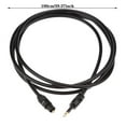 Linjieee 3.5mm Square To Round Digital Audio SPDIF Audio Fiber Optical