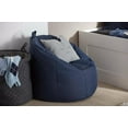 thumbnail image 2 of Bouclair Navy Canvas Bean Bag, 2 of 10