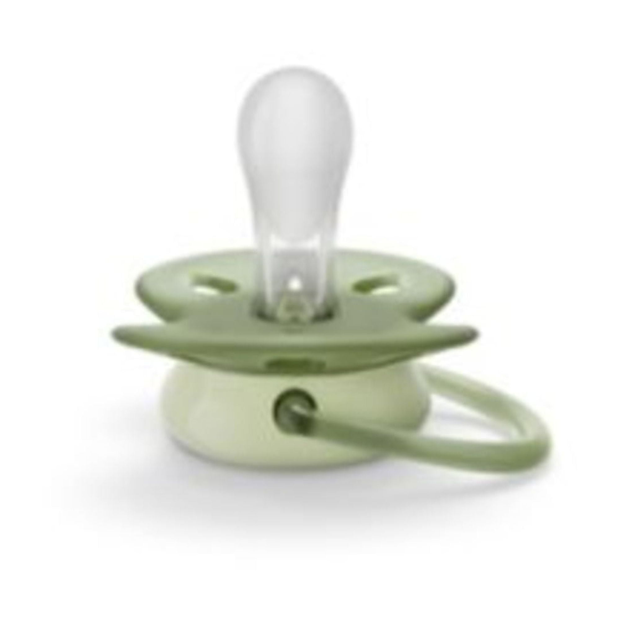Philips Avent Ultra Soft Pacifier 0-6M, Sand / Pastel Warm Green, 2 Pack SCF091/05