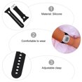 thumbnail image 3 of Smart Watch Wrist Band Silicone Watch Strap Compatible for Forerunner10/15, 3 of 6