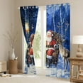 thumbnail image 3 of Castle Fairy Teens Santa Claus Black Out Curtains,Animal Deer Curtains Pack of 2 (42x63 Each),Merry Christmas Bedroom Curtains,Luxury Bedroom Decor, 3 of 6