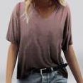 thumbnail image 1 of Mode Femmes Impression Casual V-Cou Manches Courtes T-shirt Manches Courtes Tops Floral Print Femmes Tops Femmes Tops, 1 of 4