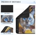 thumbnail image 4 of WOBOGO Blue Eyes Cat Seat Belt Cover 2 Piece Soft Comfort Driving Shoulder Pad Suitable for All Cars and Backpacks, 4 of 8
