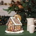 thumbnail image 4 of CoreLiving Classic Candy Cane Gingerbread House 2D Acrylic Flat Standing Ornament for Christmas Tabletop Decor, Festive Holiday Desk Display, 1 Pack, 4 of 9