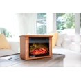 thumbnail image 2 of Heat Surge Mini Glo Portable Electric Fireplace Heater, Remote Control - Dark Oak, 2 of 5