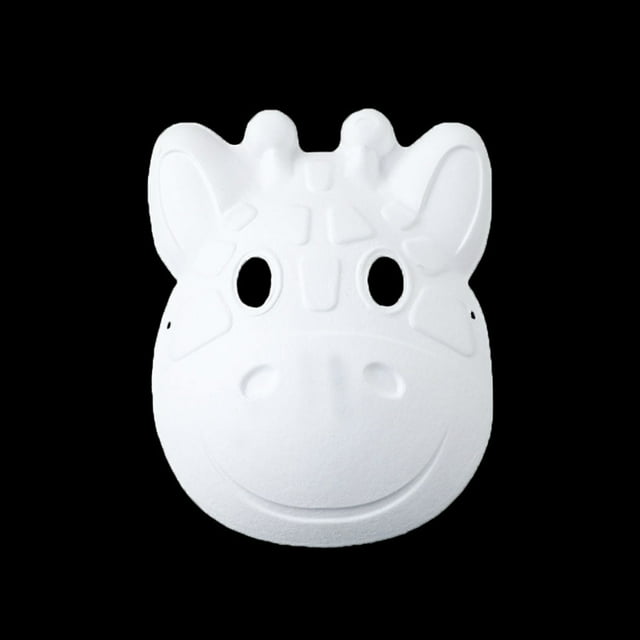 TINZ Bricolage Pâte Blanc Visage Complet Demi-Visage Peint à la Main Vierge