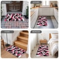 thumbnail image 6 of Pink Stripe Door Mat Indoor Outdoor,Gradient Grey Moire Geometric Modern Abstract Non Slip Welcome Mat with Rubber Backing,Absorbent Front Door Mats Entryway Rug for Home Patio Entrance 24"x36", 6 of 9