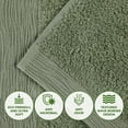 thumbnail image 4 of Superior Rayon from Bamboo Soft Modern 9-Piece Towel Set, Green, 4 of 13