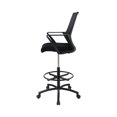 thumbnail image 4 of Adjustable Height Drafting Chair Black, 4 of 8