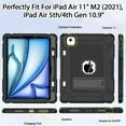 thumbnail image 4 of SUPNICE Case for iPad Air 11 inch M2 2024 Air 6th /10.9 Air 5th 2022/Air 4th 2020, Protective Cover with Kickstand Case for iPad Air 6 5 4 Generation, Black, 4 of 8