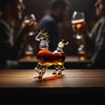 thumbnail image 5 of Creative Zodiac Horse Glass Whiskey Bottle -  2026 Gatherings Portable High Borosilicate Glass Liquor Bottle, for Easter  Home Bar Decor, Decorative Animal-Themed Bottle, 5.51*5.51in, 5 of 5