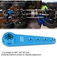 thumbnail image 3 of Brazo servo, brazo servo rc, accesorio rc, 25t aleación de aluminio cnc mecanizado servo brazo para wpl 1627 rc camión, brazo servo de metal (azul) Feliz Sencillez, 3 of 5