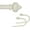 Weathered White, variant on eTeckram 1" Curtain Rod with Albert Finials - 28" to 48", Weathered White