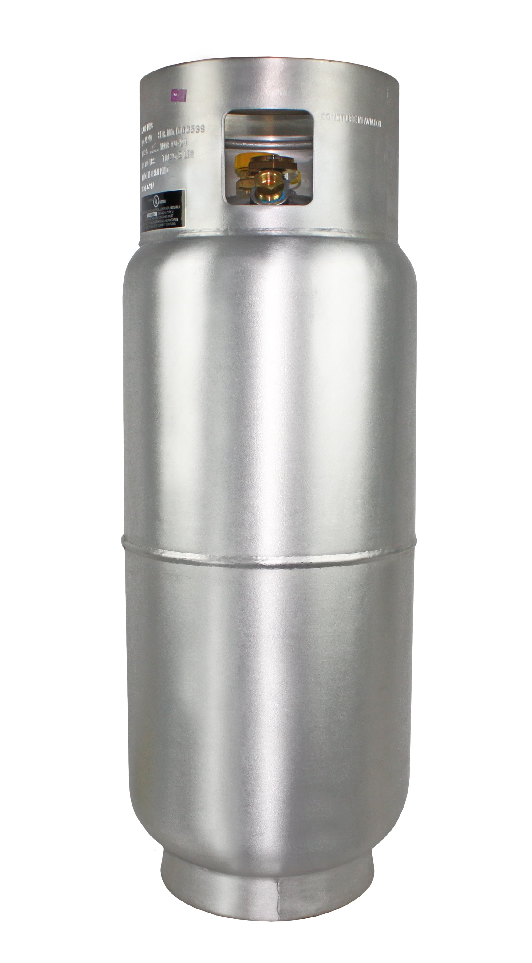 Flame King 43.5LB Aluminum Forklift Propane Tank with Gauge, Corrosion-Resistant, Rust-Free, Lightweight