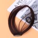 thumbnail image 2 of Flequillo frontal con clip, accesorio para extensiones de cabello con flequillo para mujeres y niñas (castaño oscuro), 2 of 7