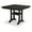 Black, variant on POLYWOOD 37" Polyethylene Durable Outdoor Dining Table, Beige