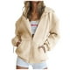 thumbnail image 2 of Pntutb Moda Mujer Cremallera Cuello en V Jersey tops Blusa de manga larga con capucha Sudadera Pntutb Pntutb-3541, 2 of 7