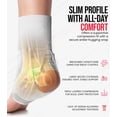 thumbnail image 4 of Exxact Sports Ankle Brace Adjustable Lace Up Ankle Brace for Running, Sprain,Basketball, Injury Recovery, Ankle Support Brace and Stabilizer for Men, Women, and Children (White, Small), 4 of 7