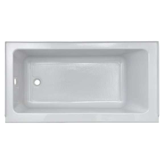 American Standard Studio 60 x 30 in Acrylic Integral Apron Bathtub in White w/ Left-Hand Outlet