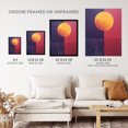 thumbnail image 3 of Sunset On Plum Abstract Geometric Sky Changing Colours Purple Orange Oil Painting Large Wall Art Poster Print Thick Paper 18X24 Inch, 3 of 5