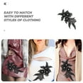 thumbnail image 3 of WHAMVOX 2Ud Parches Negros Para Ropa Con Bordado Floral Para Personalizar Vestidos, 3 of 6