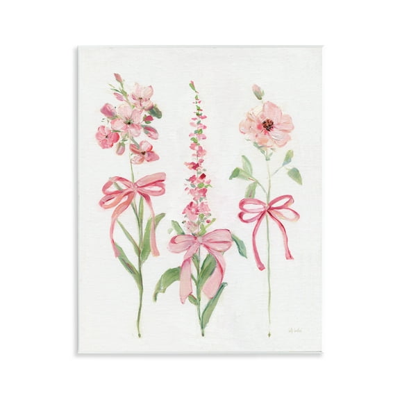 Stupell Industries Pink Cottage Floral Sprigs Floral Painting Unframed Art Print Wall Art, 11 x 14