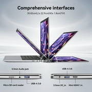 15.6 inch Windows 11 Pro Laptop,8GB RAM 256GB SSD,Bussiness Notebook Computer Intel Celeron N4000(Up to 2.6GHz),FHD 1920 x 1080,MS Office