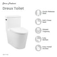 thumbnail image 3 of Dreux One Piece Elongated Toilet Left Side Flush 1.28 GPF, 3 of 12