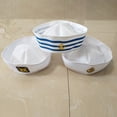 thumbnail image 4 of Gorro Marinero Capitán Marino Sombrero Ajustable Barco Sombreros, 4 of 4