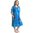 FEREMO Plus Size Nightgowns Womens House Dress with Pockets Short