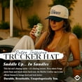 thumbnail image 3 of Funky Junque Two Tone Vintage Snapback Hat - Malibu Cowboy - Beige/Navy, 3 of 8