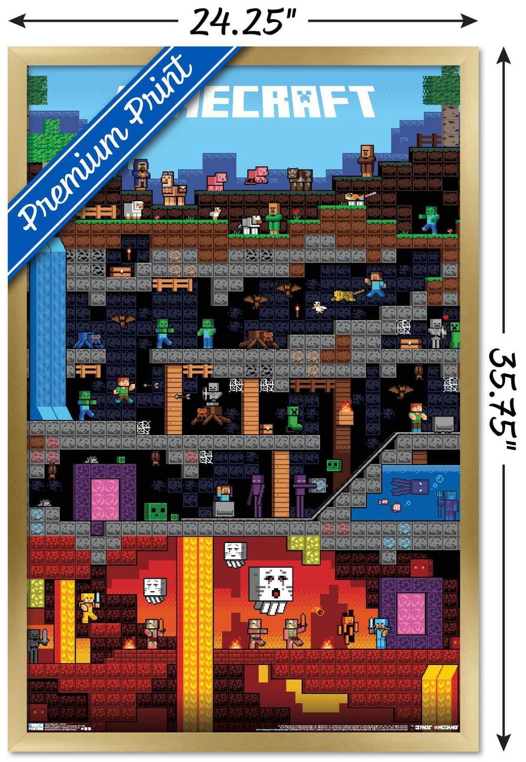 Minecraft - Worldly Wall Poster