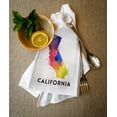 thumbnail image 2 of California, State Abstract Watercolor (100% Cotton Tea Towel, Decorative Hand Towel, Kitchen and Home), 2 of 3